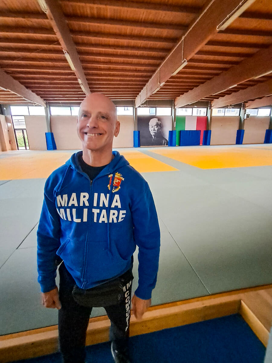 Allenamento judo (1) Alessandro De Nardi, Tecnico Centro Sportivo MM COMSUBIN di Judo