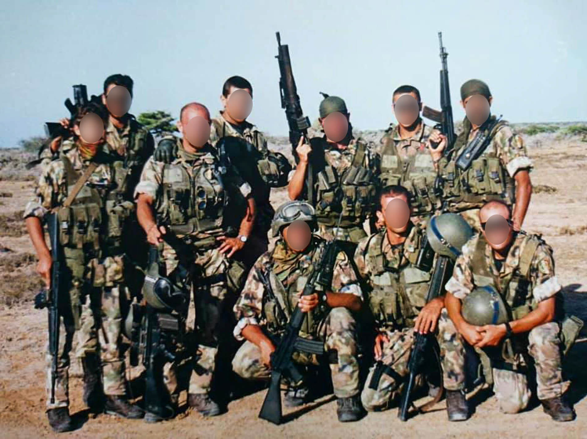 Una squadra di Incursori della Marina Militare a Mogadiscio