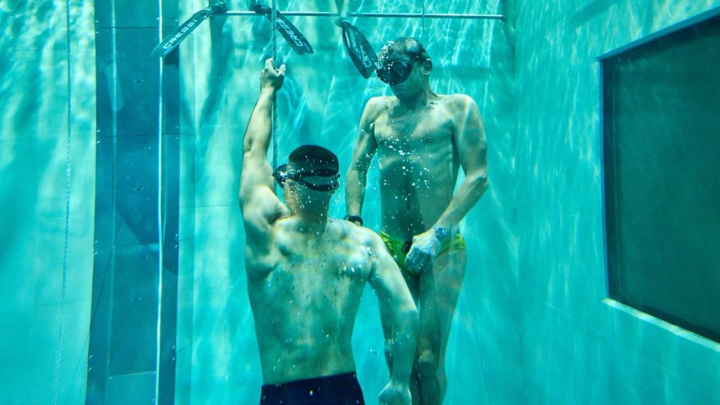 Corso Incursori-stage apnea (2) Stage apnea presso lo Y-40 di Montegrotto Terme con Umberto Pellizzari
