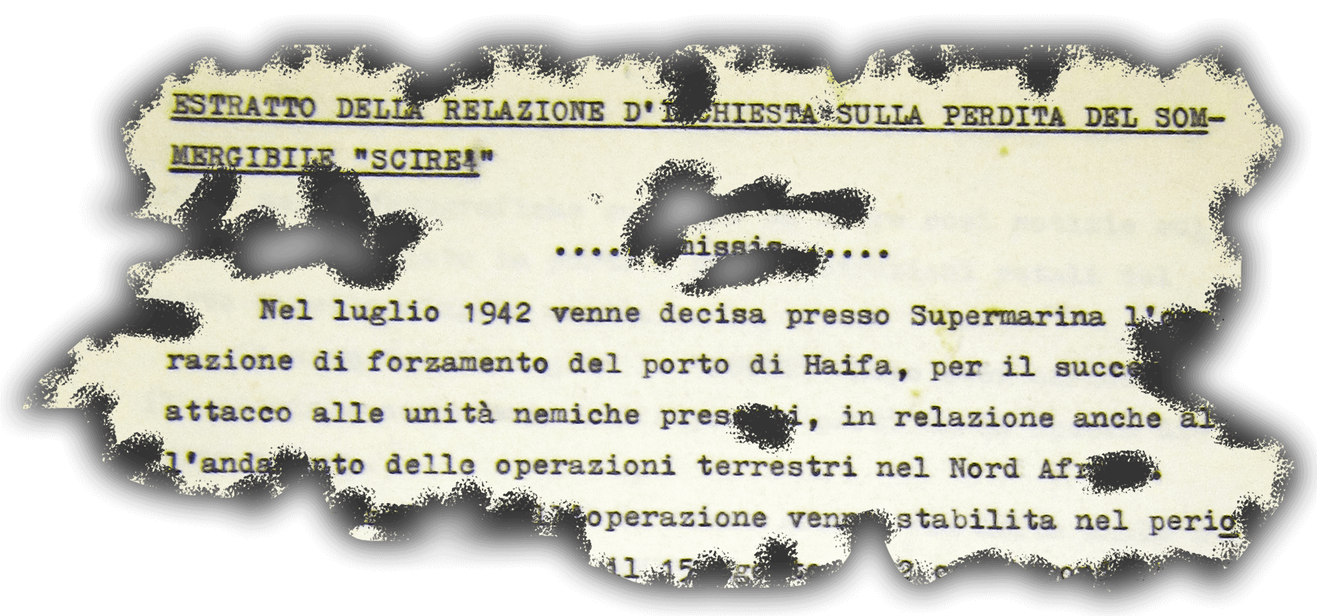 Estratto relazione perdita