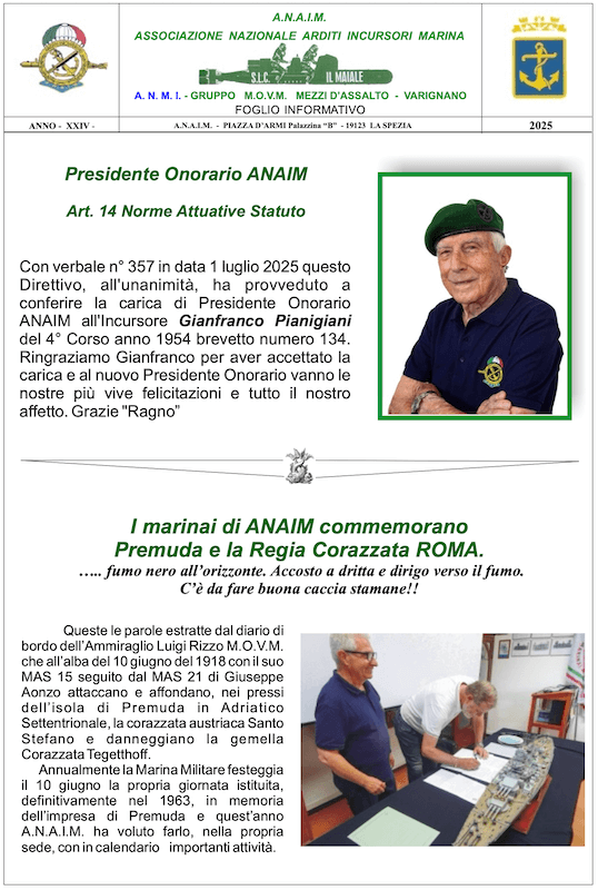 FI maggio 25 Locandina foglio informativo "Il Maiale" maggio 2025