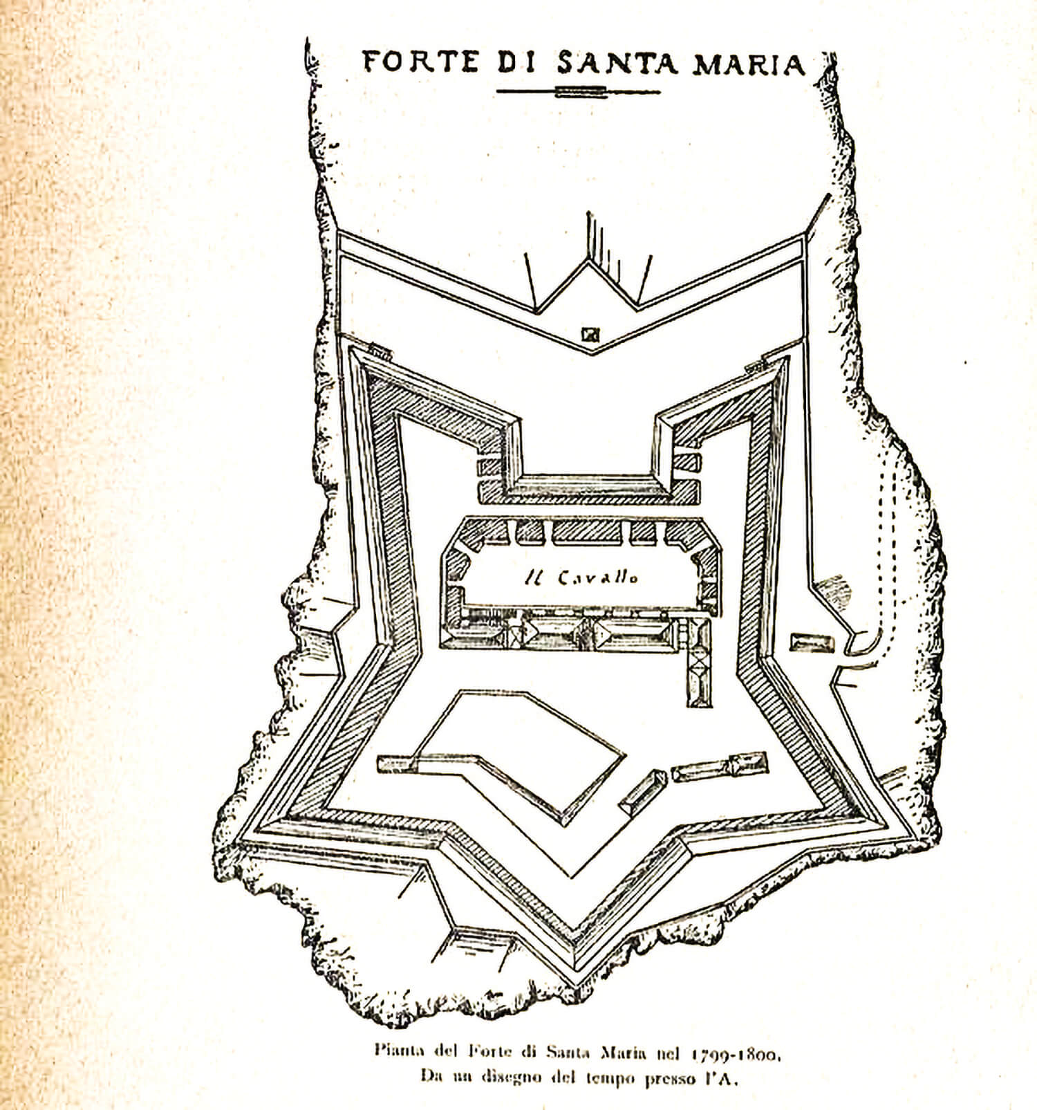 Forte di Santa Maria Pianta del Forte di Santa Maria