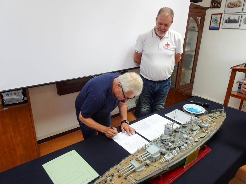 Firma del Protocollo di gemellaggio con il Club dei marinai motociclisti