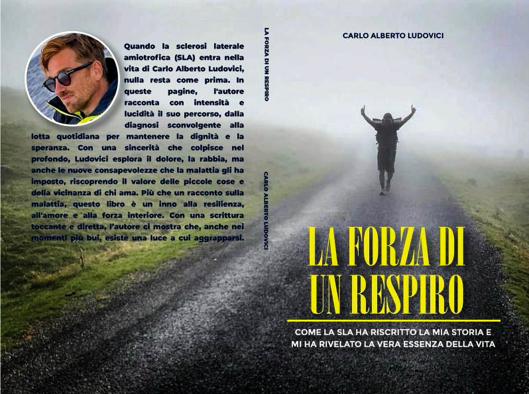 La Forza di un respiro (1) Copertina del libro "La forza di un respiro" di Carlo Alberto Ludovici. Un drammatico inno alla vita
