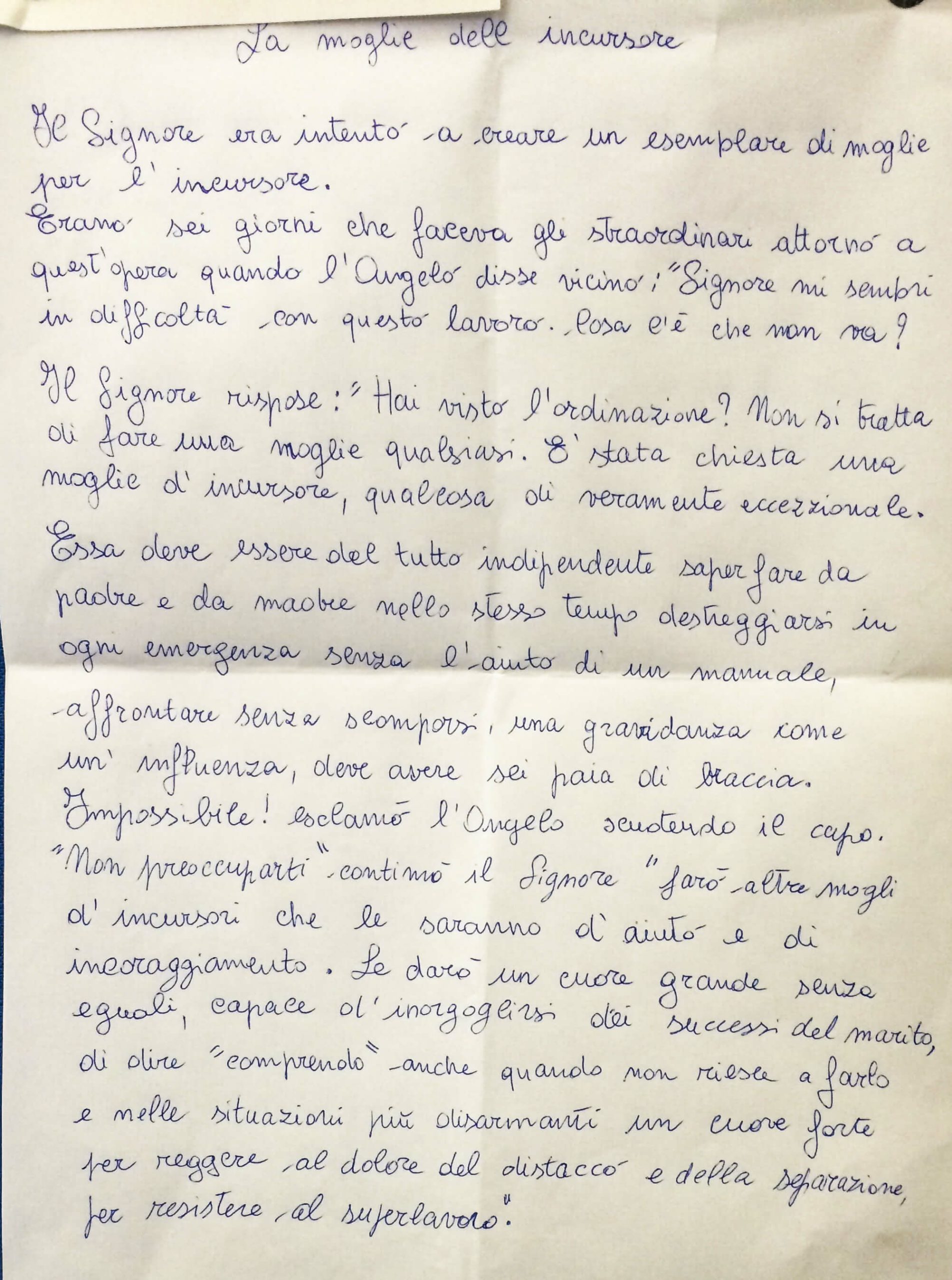 La moglie dell'incursore