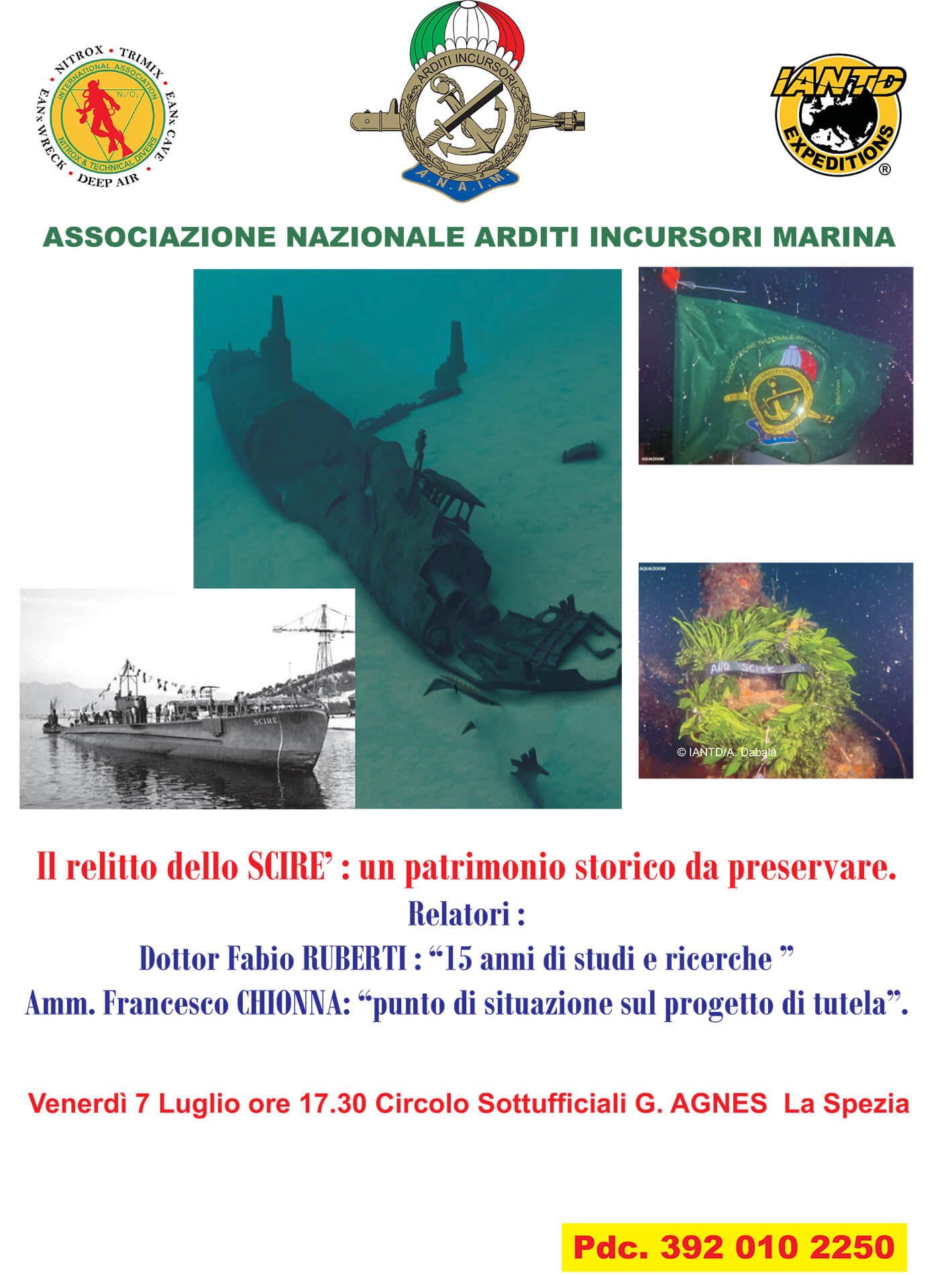 Locandina conferenza Ruberti-Chionna Conferenza un Scirè un patrimonio storico da preservare