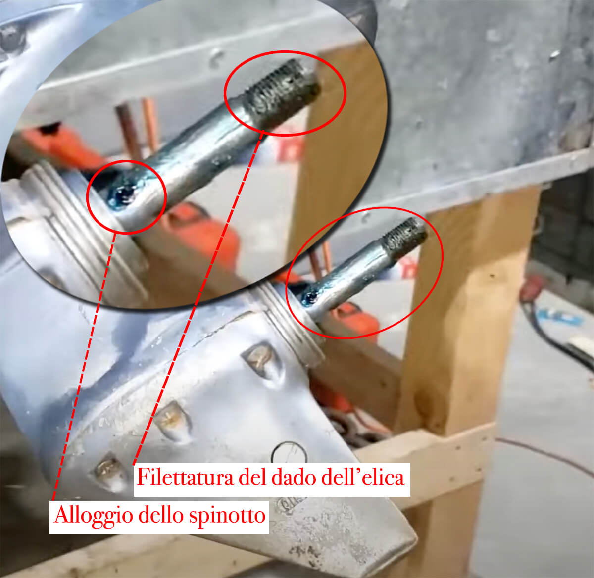 Piede elica (1) Riparazione avaria gruppo elica