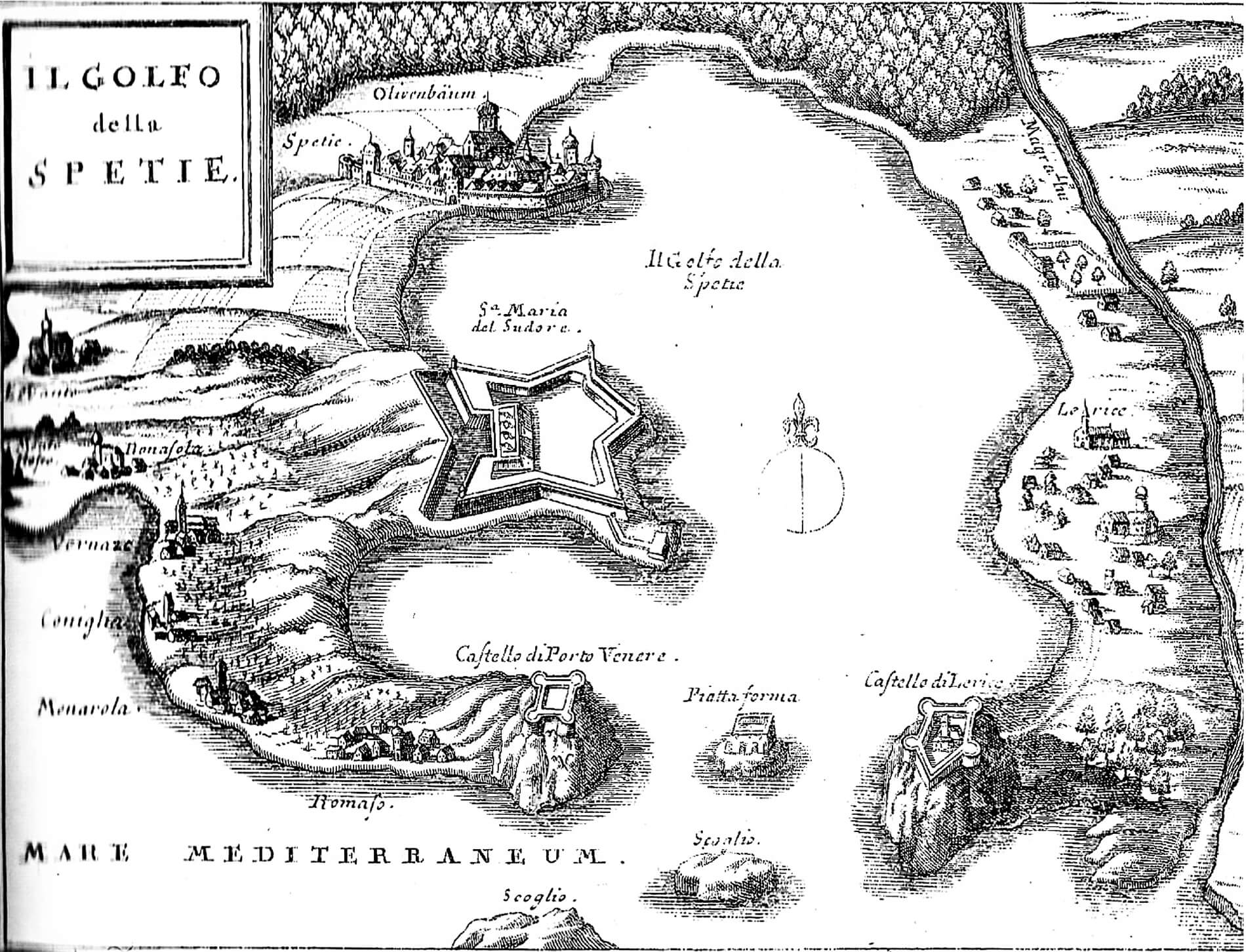 Portolano 1692 - Golfo della Spetie Portolano 1692 - Golfo della Spetie