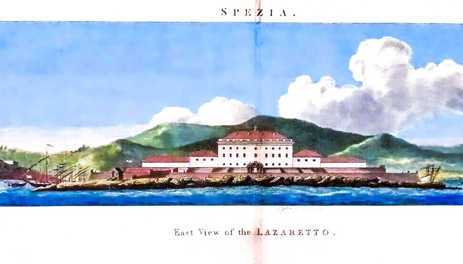 Vista est del Lazzaretto del Varignano