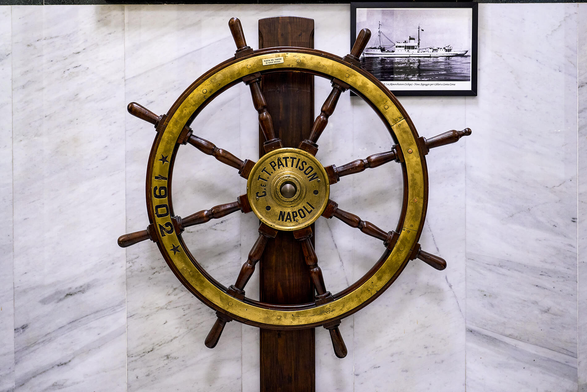ruota timone Ercole Ruota timone di Nave Ercole